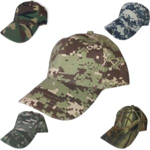 Gorra camuflaje de acrílico curva