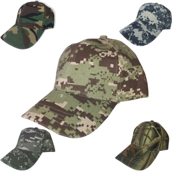 Gorra camuflaje de acrílico curva