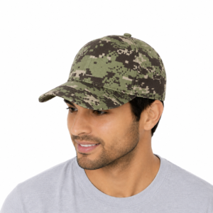 Gorra camuflaje de acrílico curva