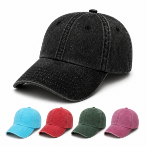 GORRA DE ALGODÓN CON ACABADO DESGASTADO