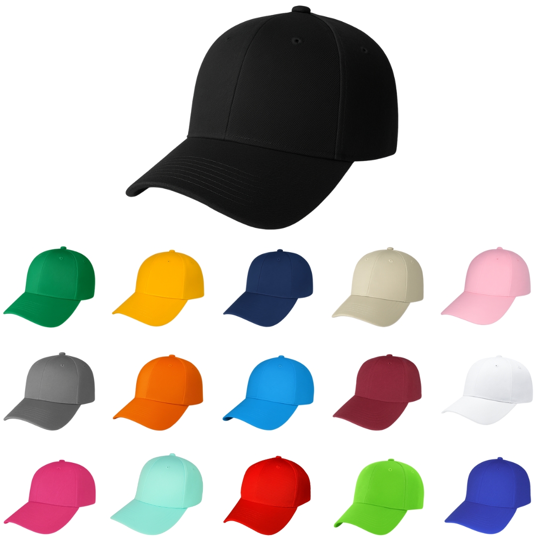 Gorra de acrílico curva adulto