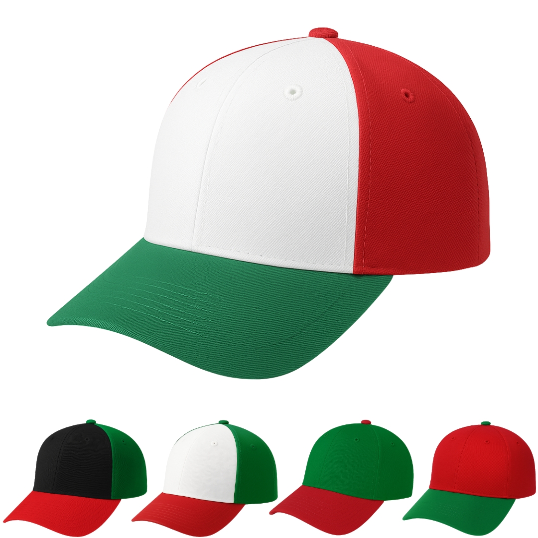 Gorra Tricolor Curva Ajustable